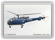 Alouette III RNLAF A-292 on 31 July 2013